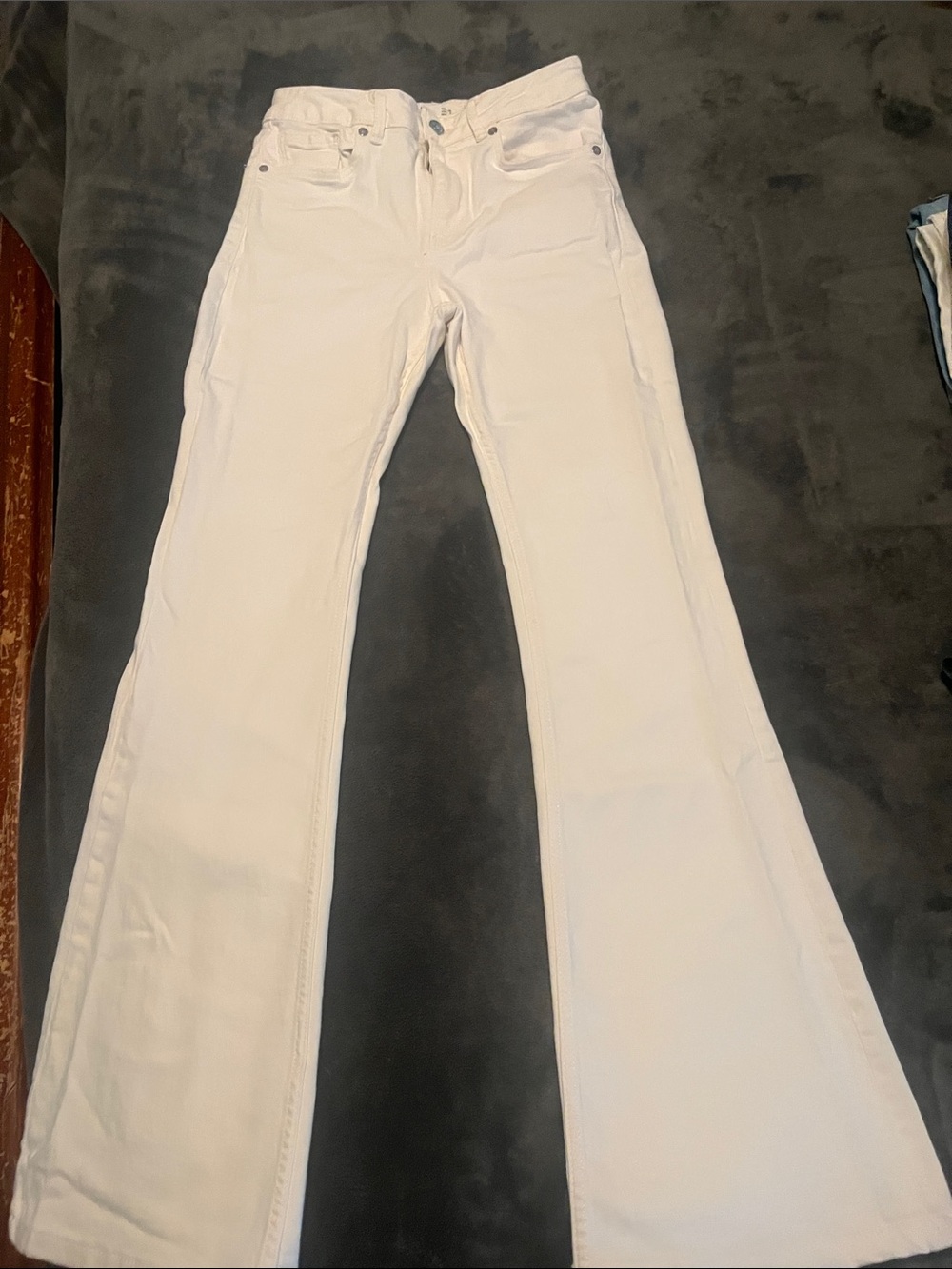 Mango White Denim Jeans